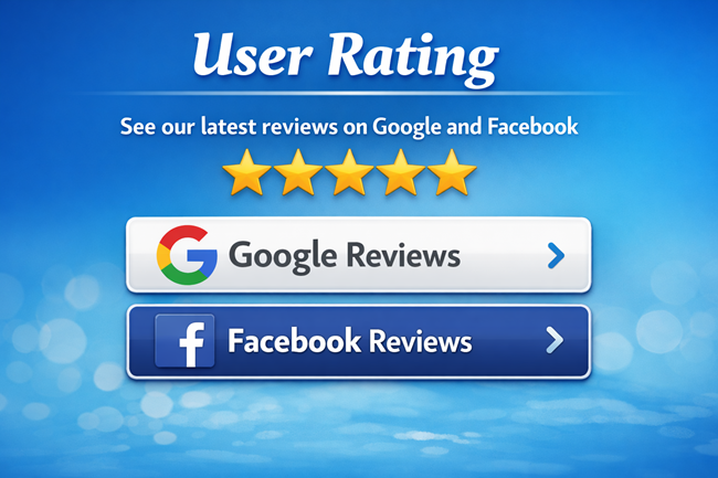 Reviews from Google and Facebook